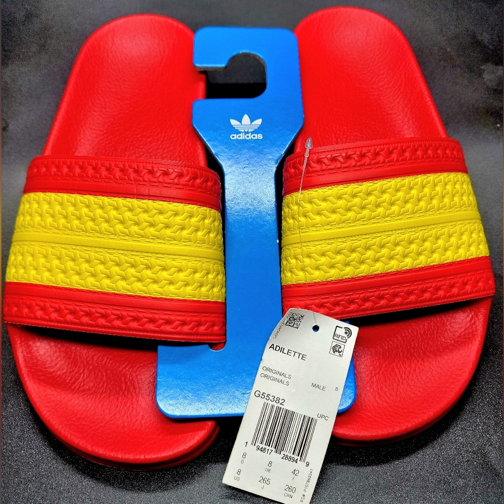 Adidas Originals Adilette 'Spain' 🇪🇸 Sz 8 Men NIB
